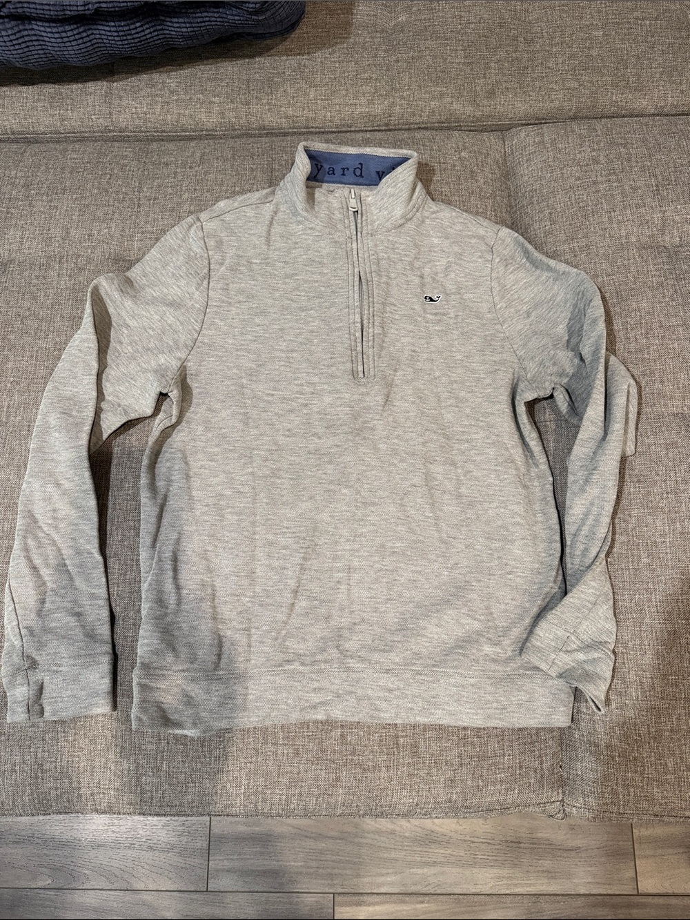Vineyard Vines Light Gray Half-Zip Pullover
